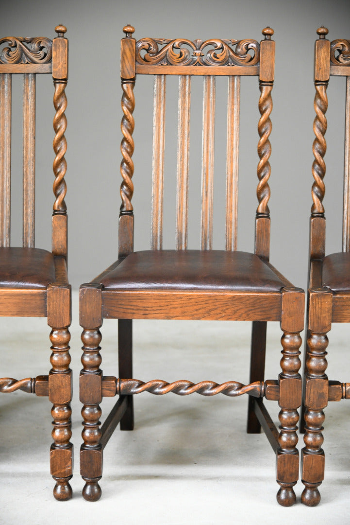 4 Oak Dining Chairs