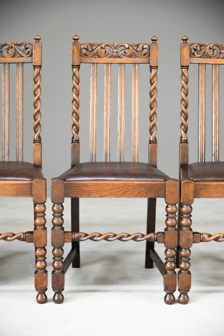 4 Oak Dining Chairs