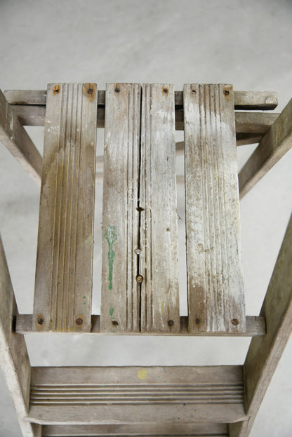 Small Vintage Wooden Step Ladder