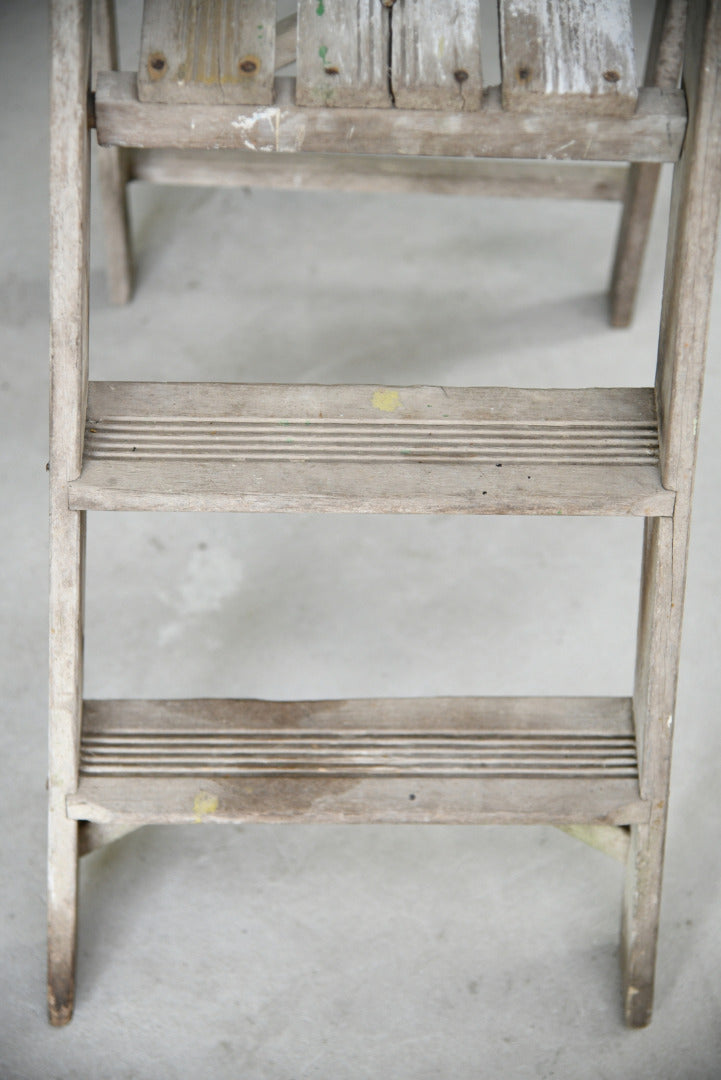 Small Vintage Wooden Step Ladder