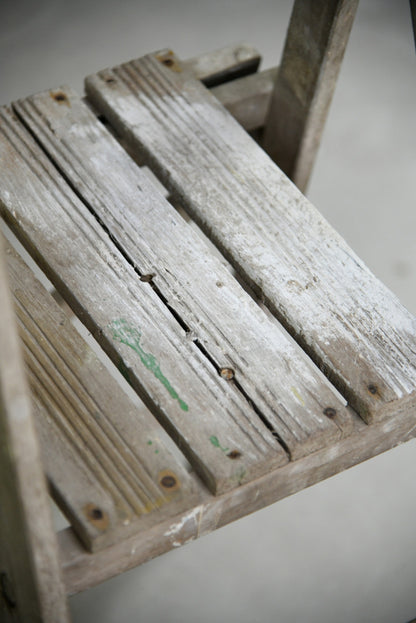 Small Vintage Wooden Step Ladder