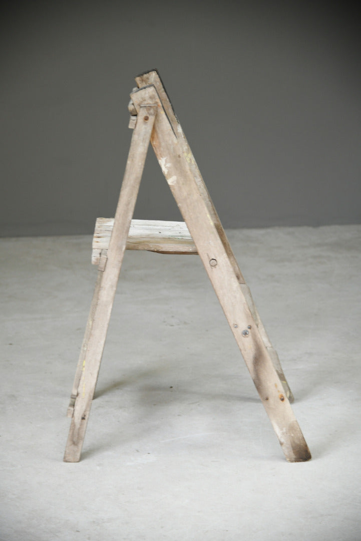 Small Vintage Wooden Step Ladder