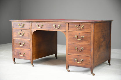 Robson & Sons Inlaid Edwardian Mahogany Desk