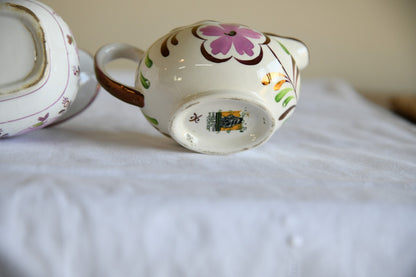 2 x Vintage Floral Jugs