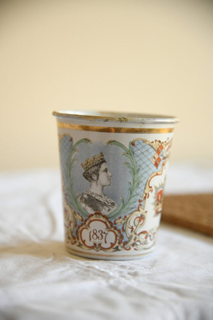 Queen Victoria Enamel Cup