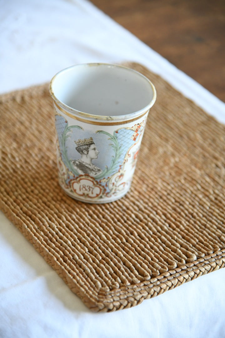 Queen Victoria Enamel Cup