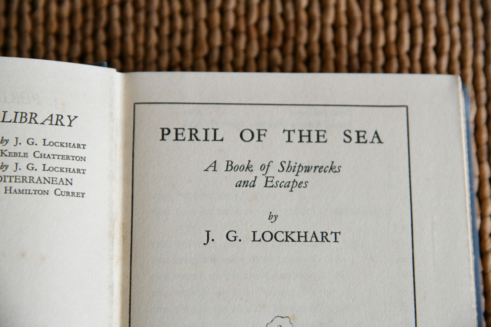 Peril Of The Sea - J G Lockhart