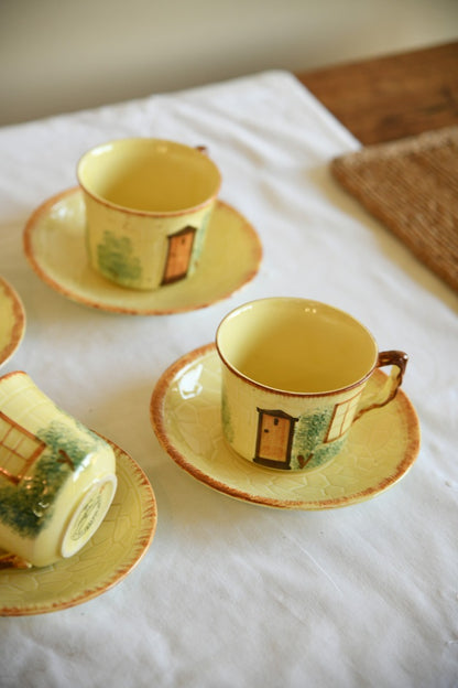 Kitsch Cottage Cups and Saucers