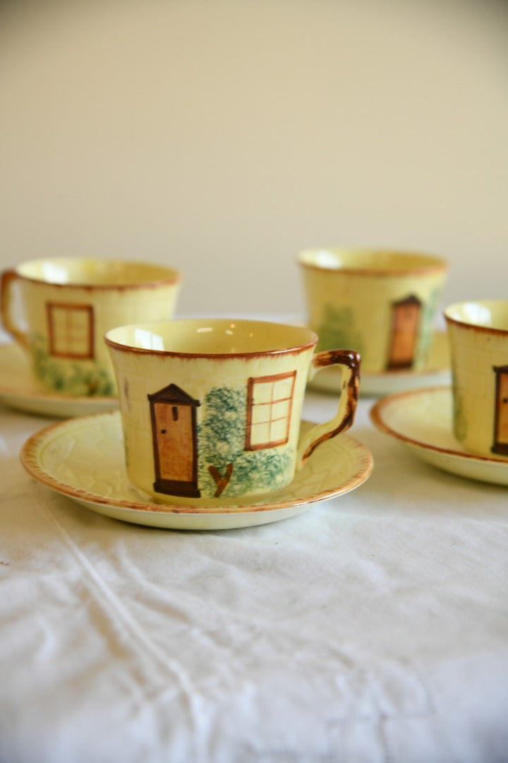 Kitsch Cottage Cups and Saucers