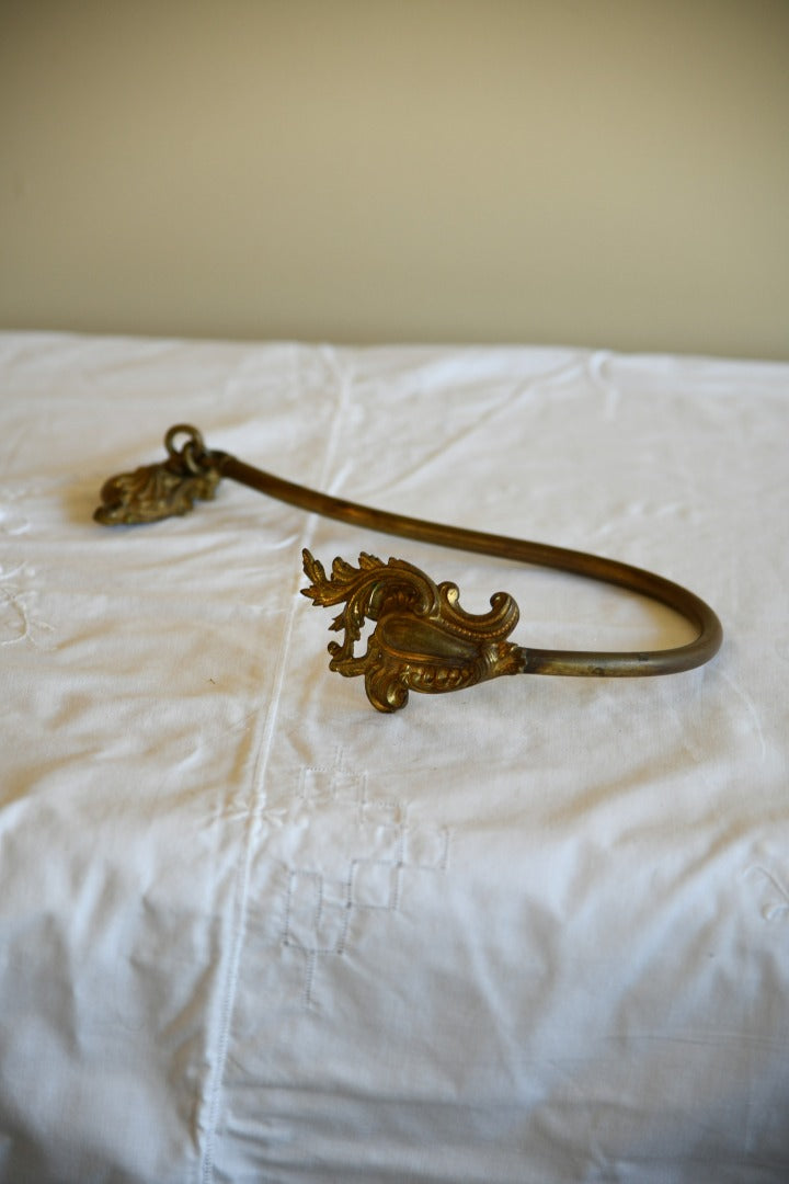 Single Vintage Gilt Metal Curtain Tie Back