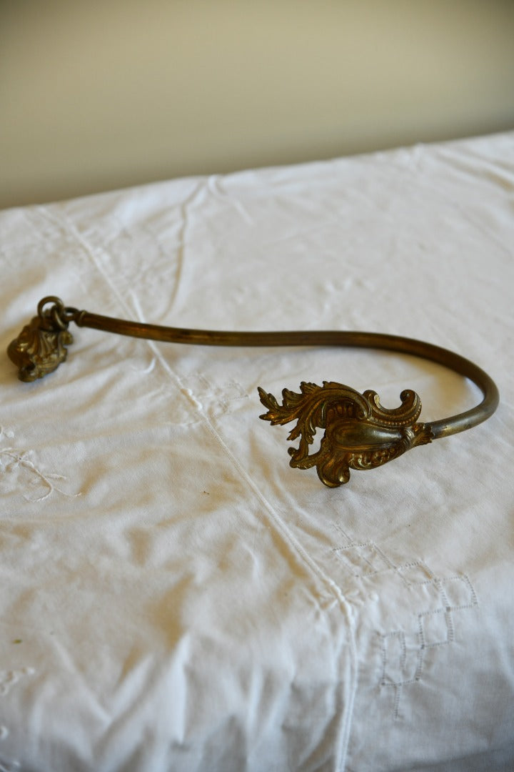 Single Vintage Gilt Metal Curtain Tie Back