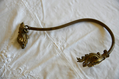 Single Vintage Gilt Metal Curtain Tie Back