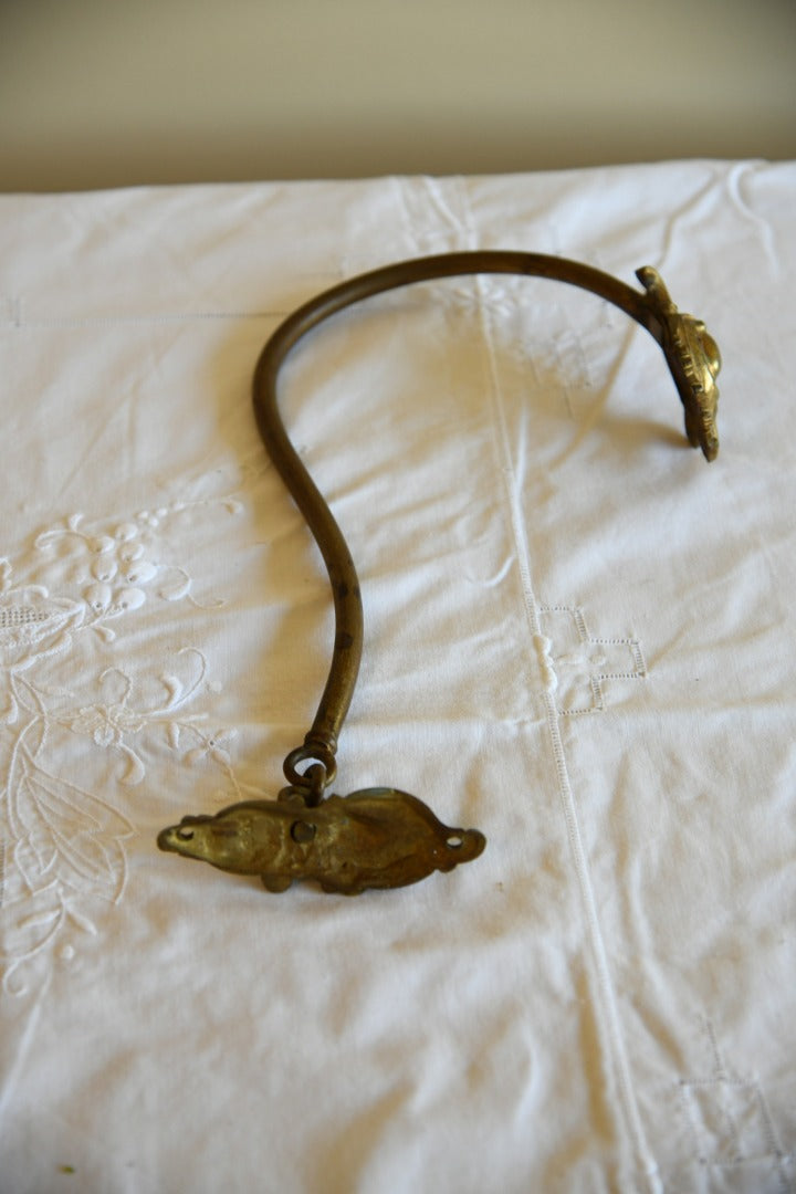 Single Vintage Gilt Metal Curtain Tie Back