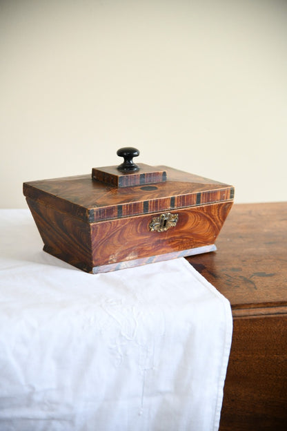 Stained Pine Sarcophagus Work Box