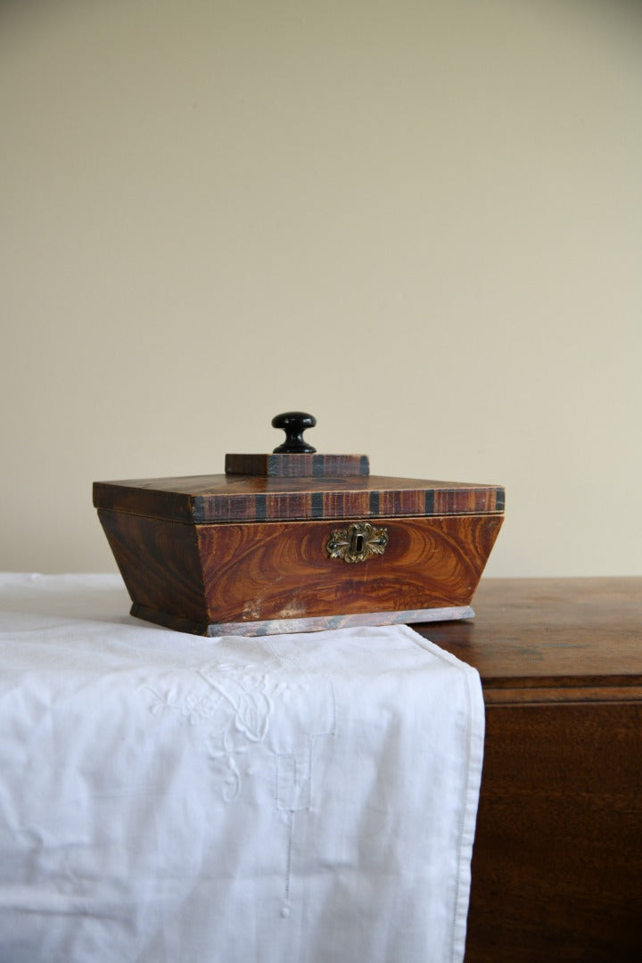 Stained Pine Sarcophagus Work Box