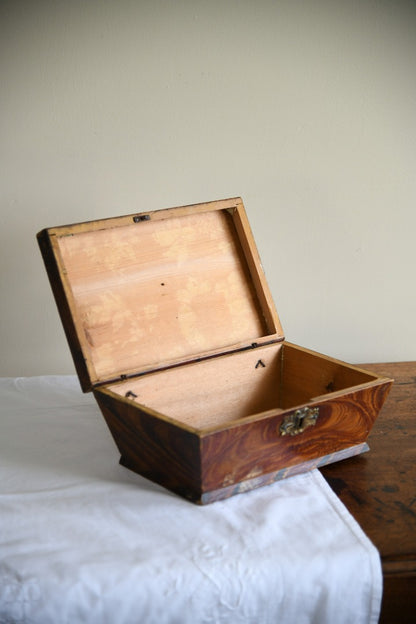 Stained Pine Sarcophagus Work Box