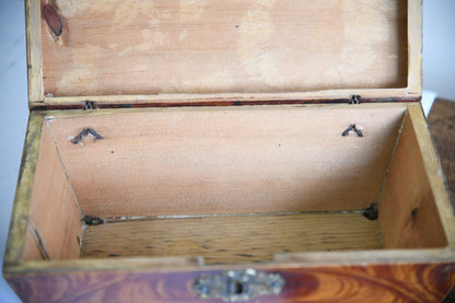 Stained Pine Sarcophagus Work Box