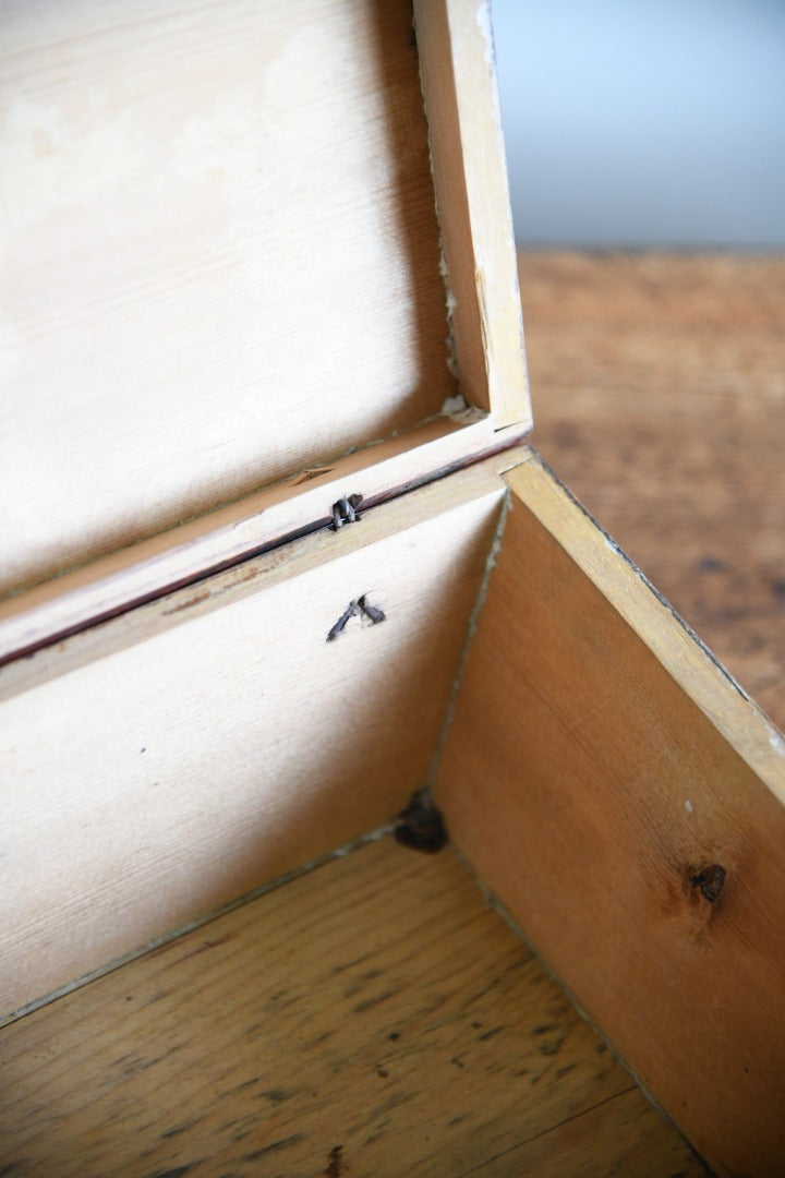 Stained Pine Sarcophagus Work Box