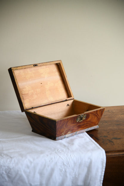 Stained Pine Sarcophagus Work Box