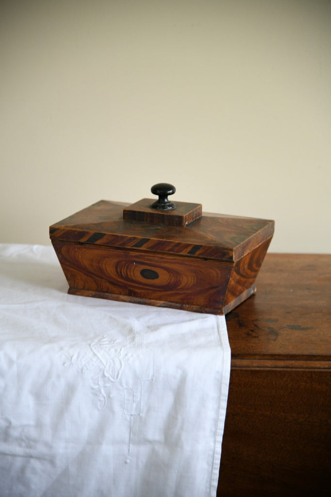 Stained Pine Sarcophagus Work Box