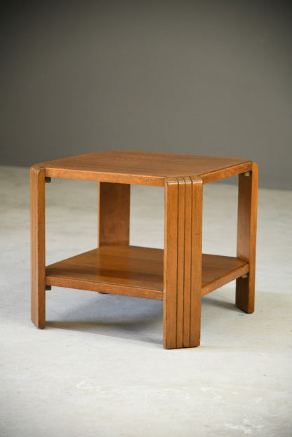 Deco Style Square Oak Coffee Table