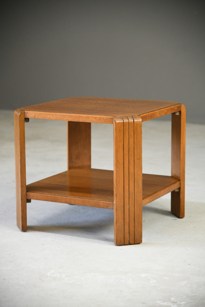 Deco Style Square Oak Coffee Table