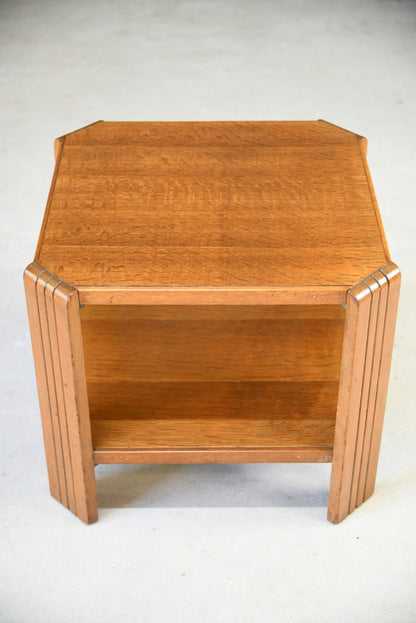 Deco Style Square Oak Coffee Table