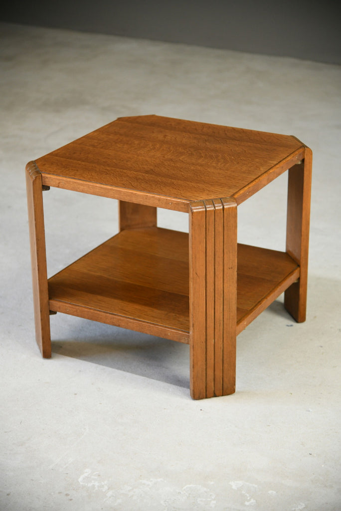 Deco Style Square Oak Coffee Table