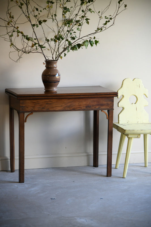 Antique Mahogany Games Table