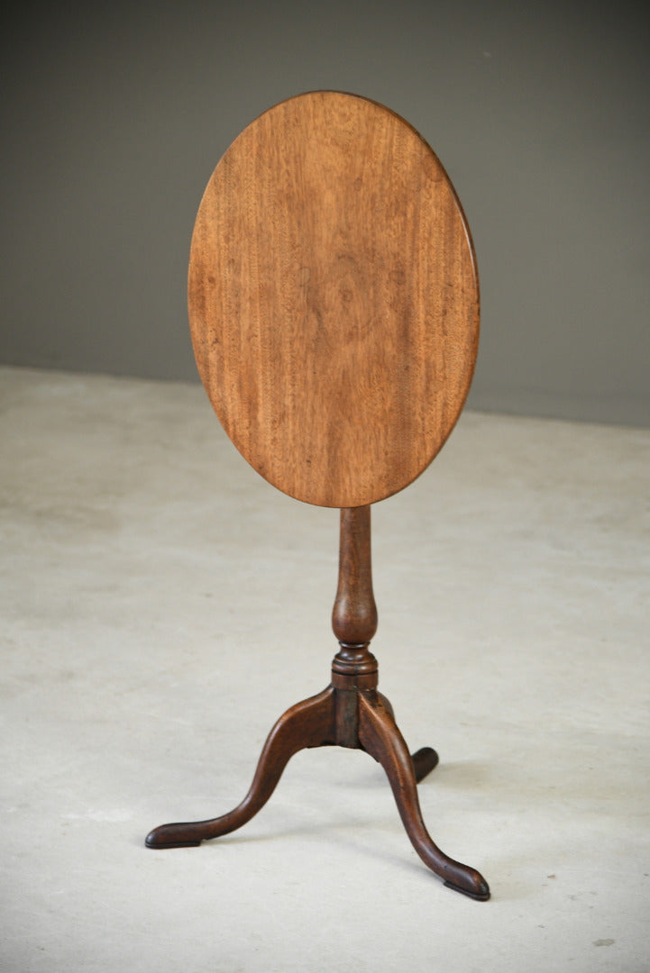 Mahogany Oval Tripod Table