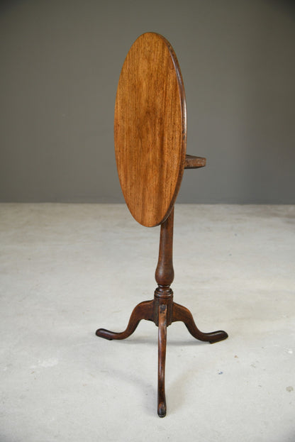 Mahogany Oval Tripod Table