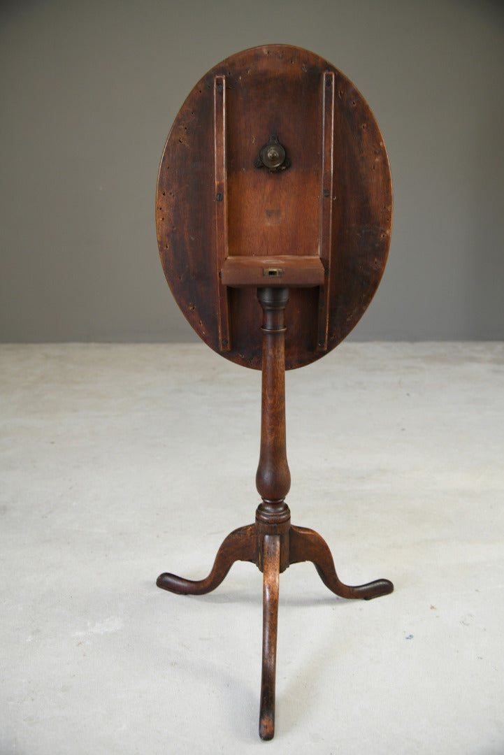 Mahogany Oval Tripod Table