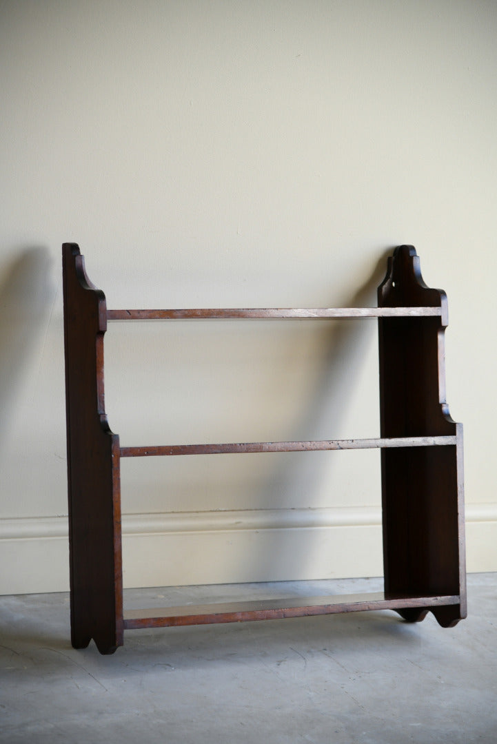 Mahogany Wall Mount Shelf