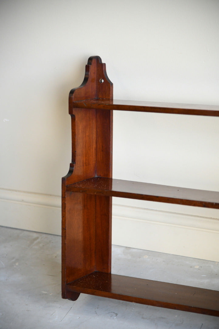 Mahogany Wall Mount Shelf