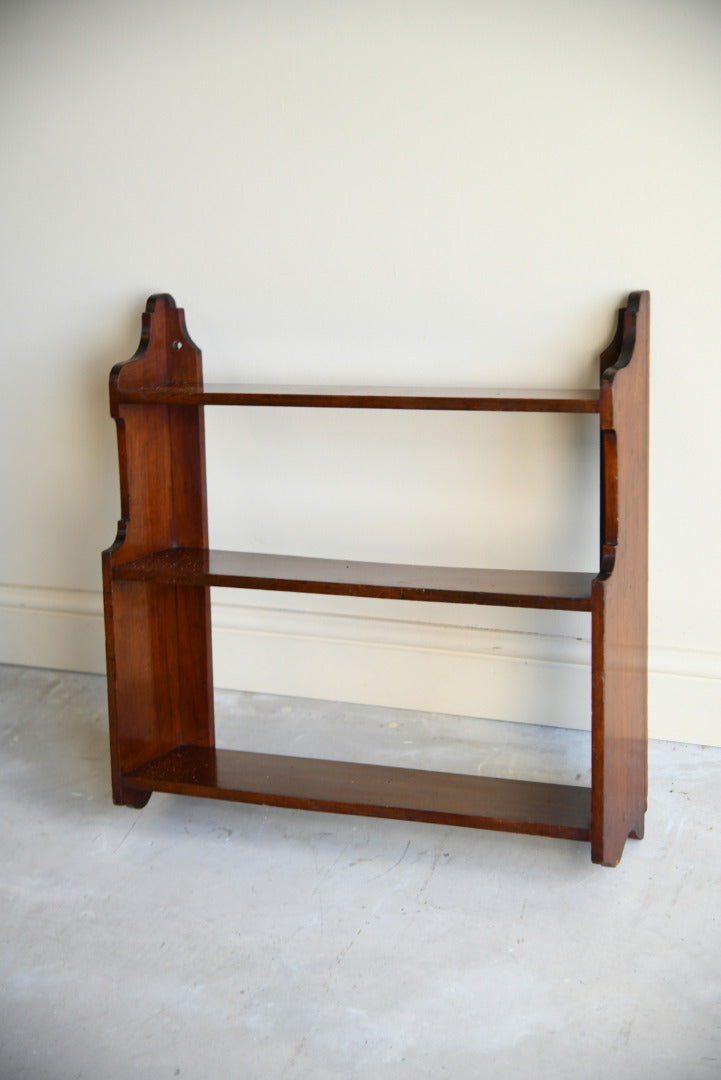 Mahogany Wall Mount Shelf