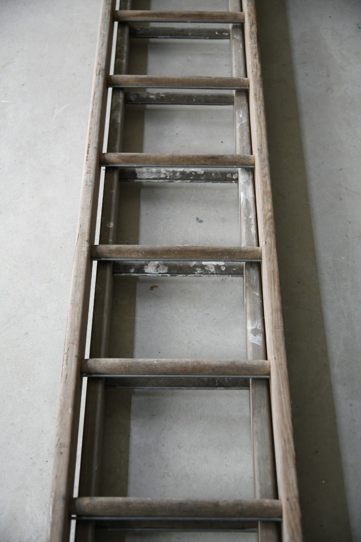 Wooden Extending Double Ladder