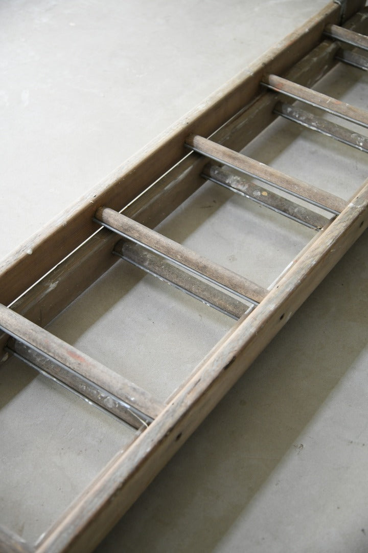 Wooden Extending Double Ladder