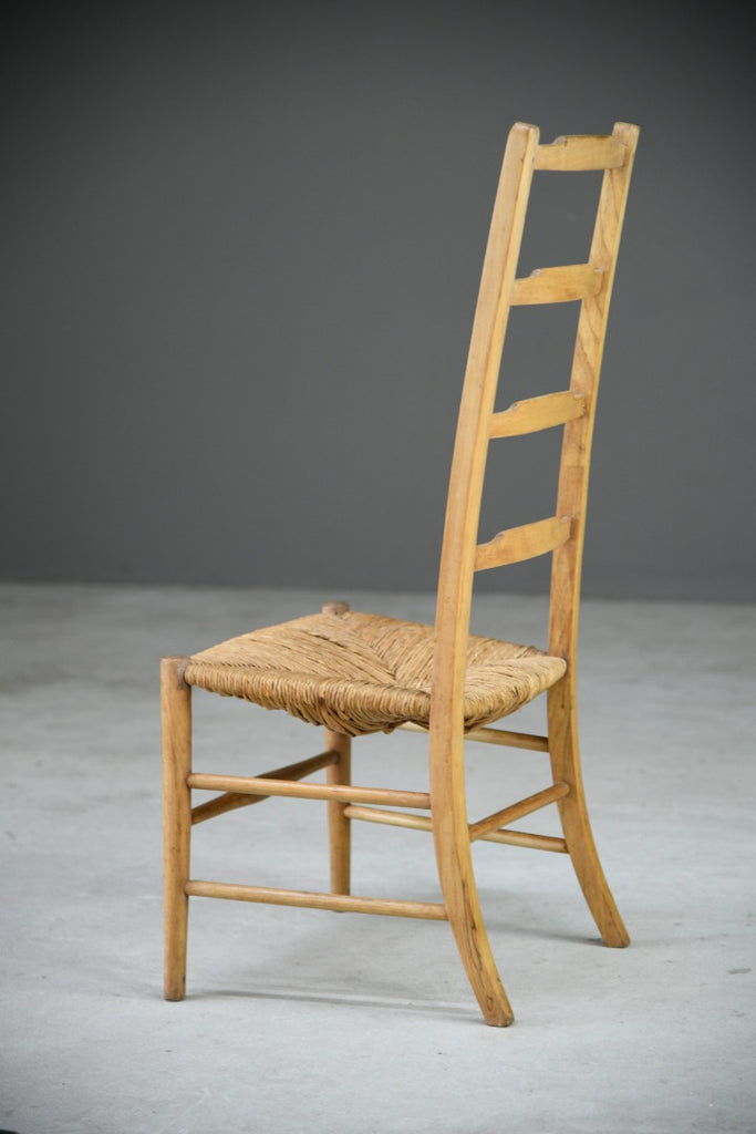 Arts & Crafts Ladder Back Rush Chair