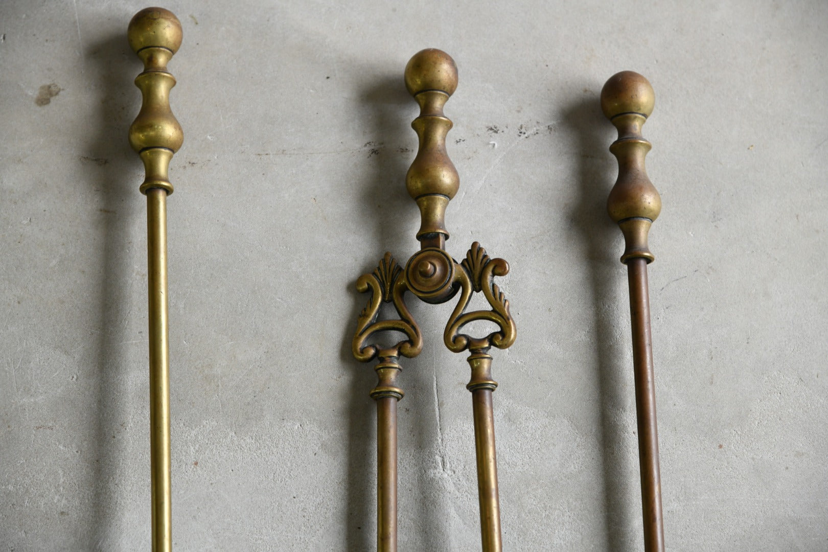 Brass Edwardian Fire Companion Set