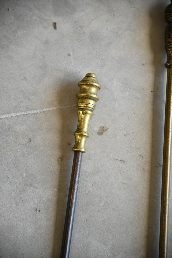 Brass Fire Poker and Shovel