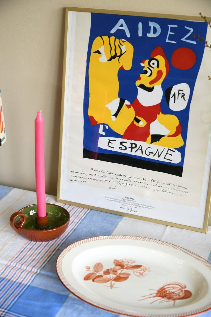 Joan Miro - Aidez l'Espagne Framed Poster