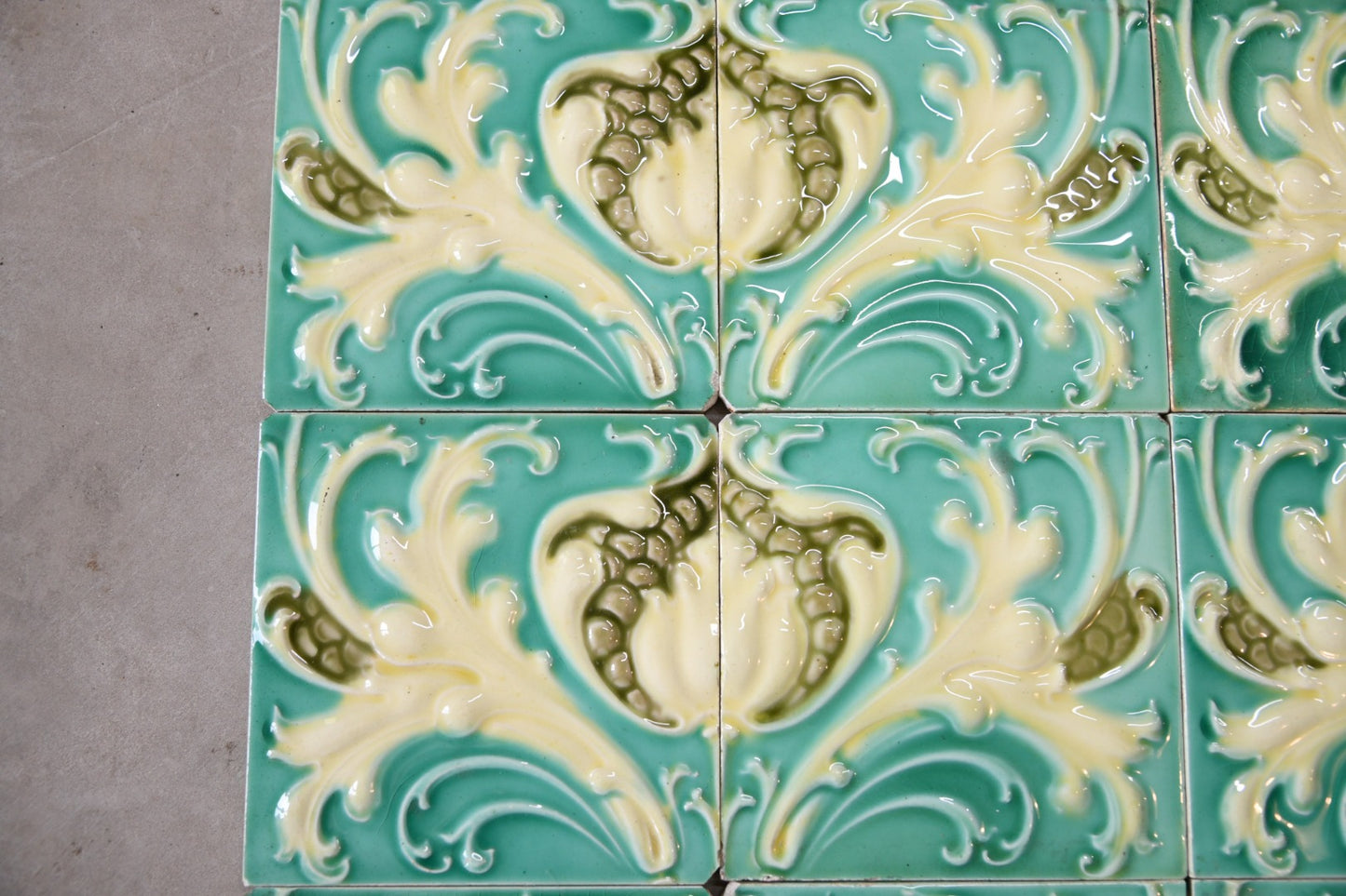 12 Flaxman Art Nouveau Splashback Tiles