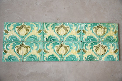 12 Flaxman Art Nouveau Splashback Tiles