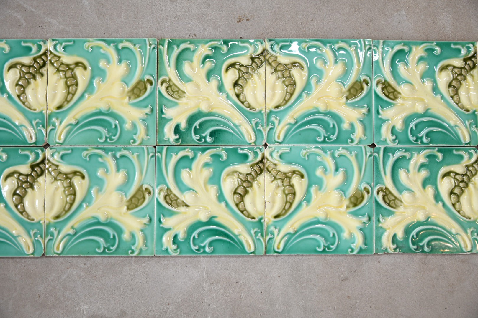 12 Flaxman Art Nouveau Splashback Tiles