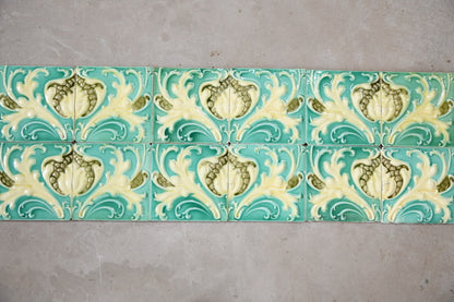 12 Flaxman Art Nouveau Splashback Tiles