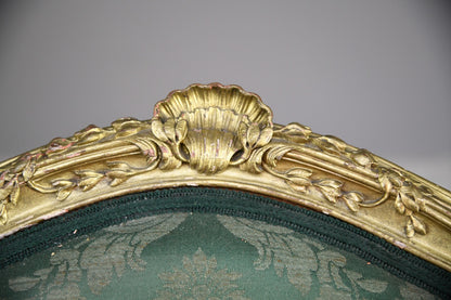 Antique Gilt Upholstered French Chair