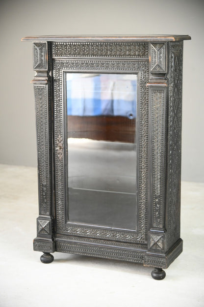 Antique Carved Glazed Cabinet