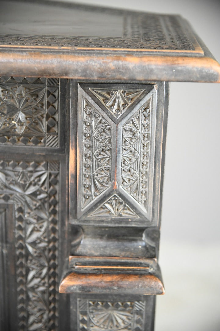 Antique Carved Glazed Cabinet
