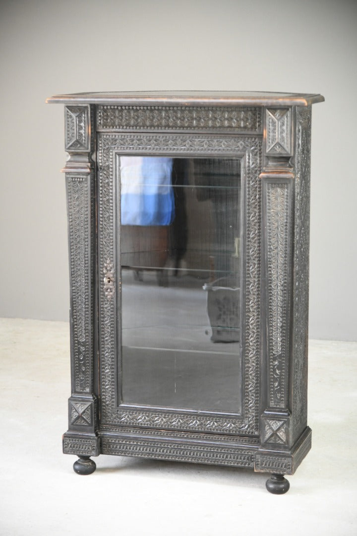 Antique Carved Glazed Cabinet