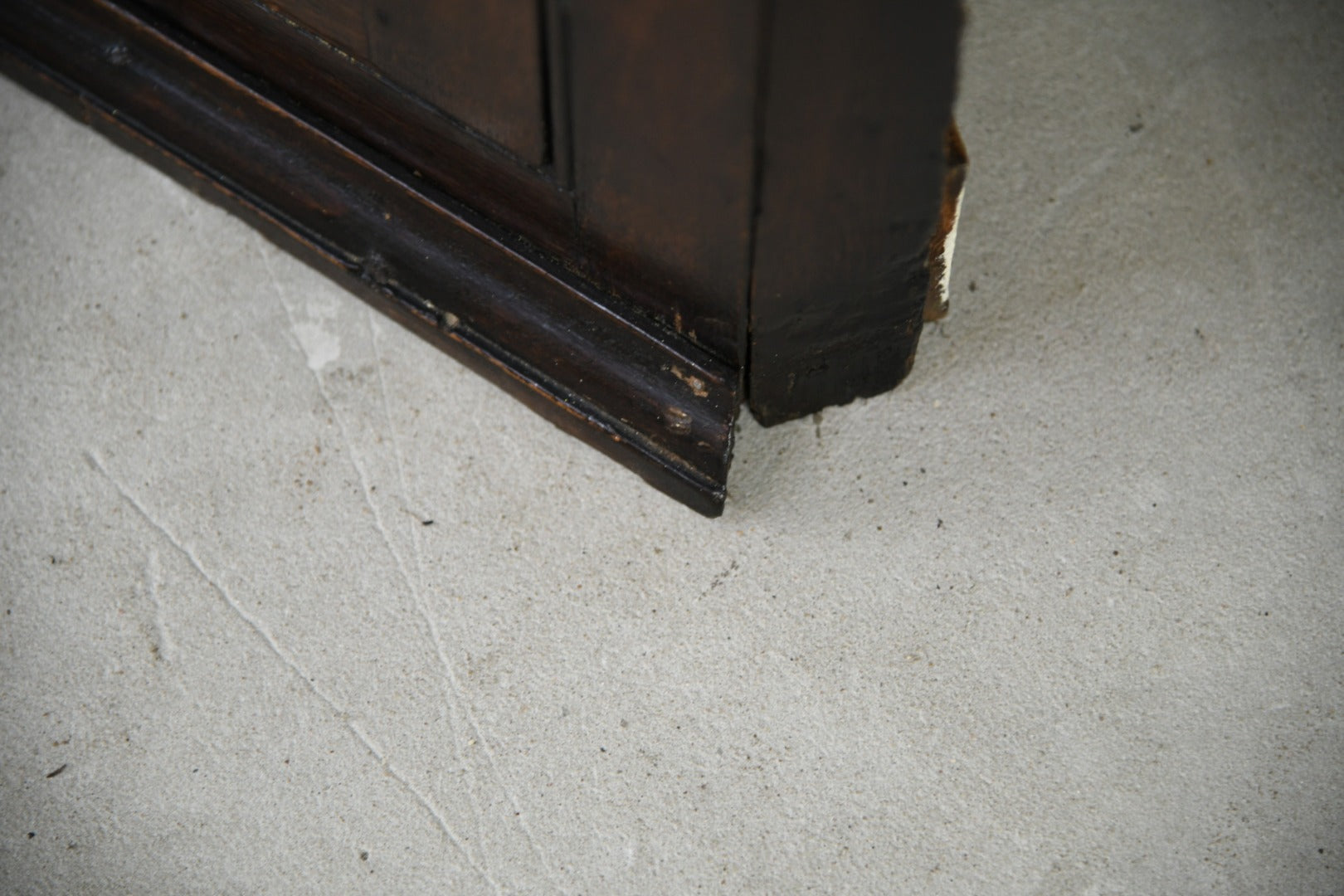 Antique Glazed Oak Corner Cupboard